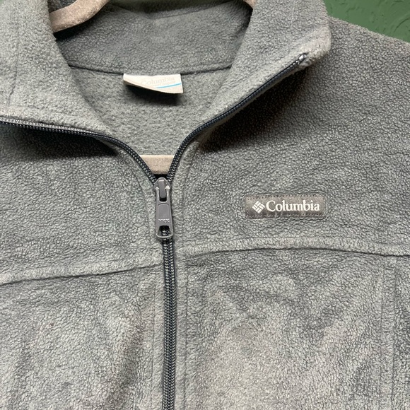 Columbia | Full Zip Fleece Jacket Sweater Gray - Picture 5 of 6